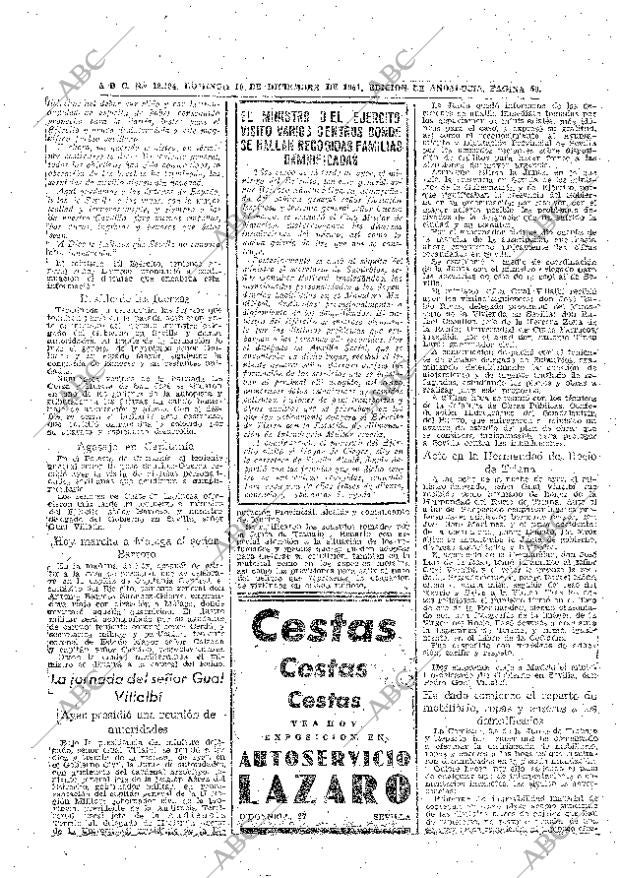 ABC SEVILLA 10-12-1961 página 50