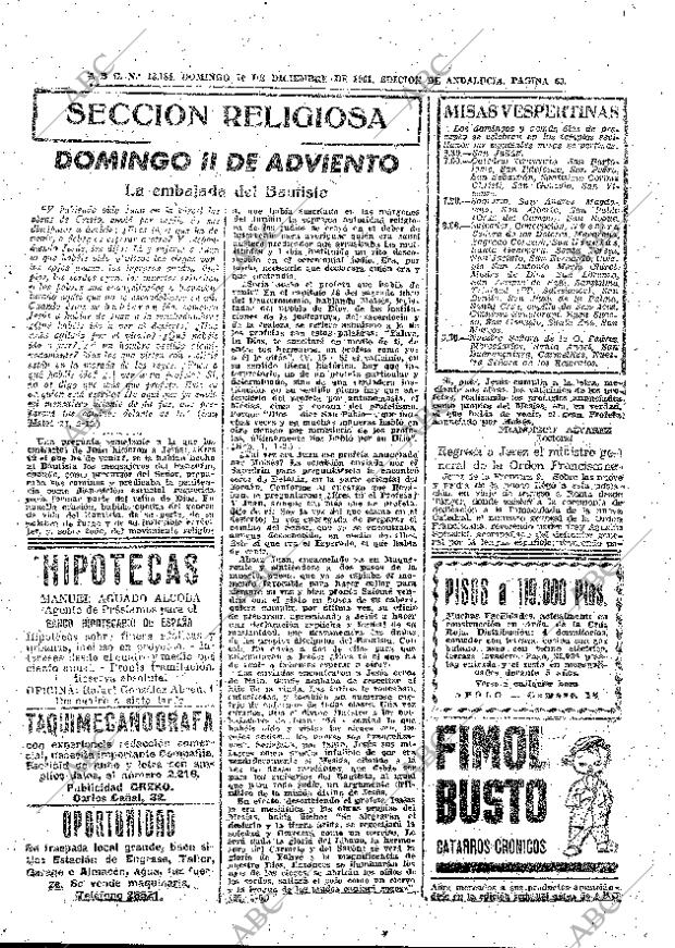 ABC SEVILLA 10-12-1961 página 65