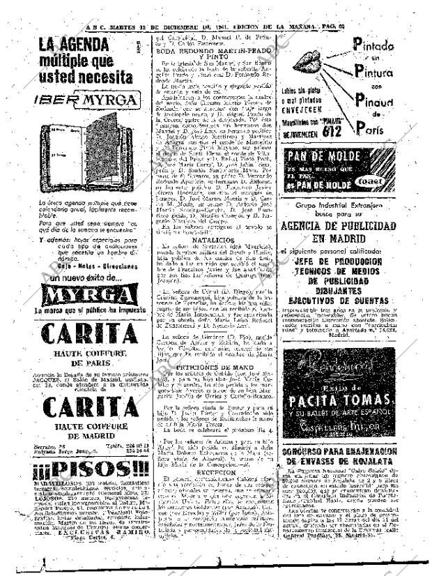 ABC MADRID 12-12-1961 página 60