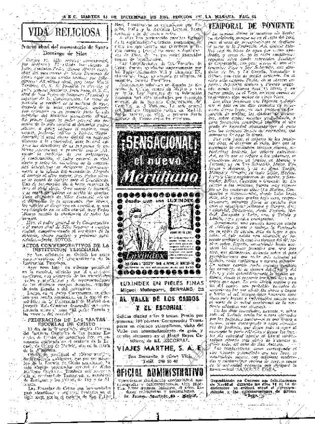 ABC MADRID 12-12-1961 página 64