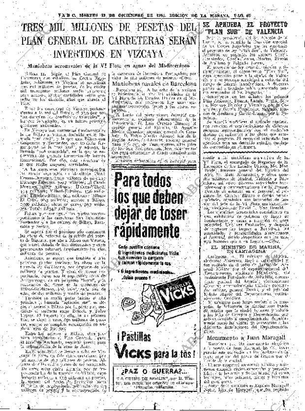 ABC MADRID 12-12-1961 página 65