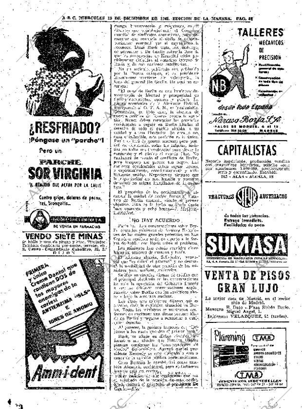 ABC MADRID 13-12-1961 página 48