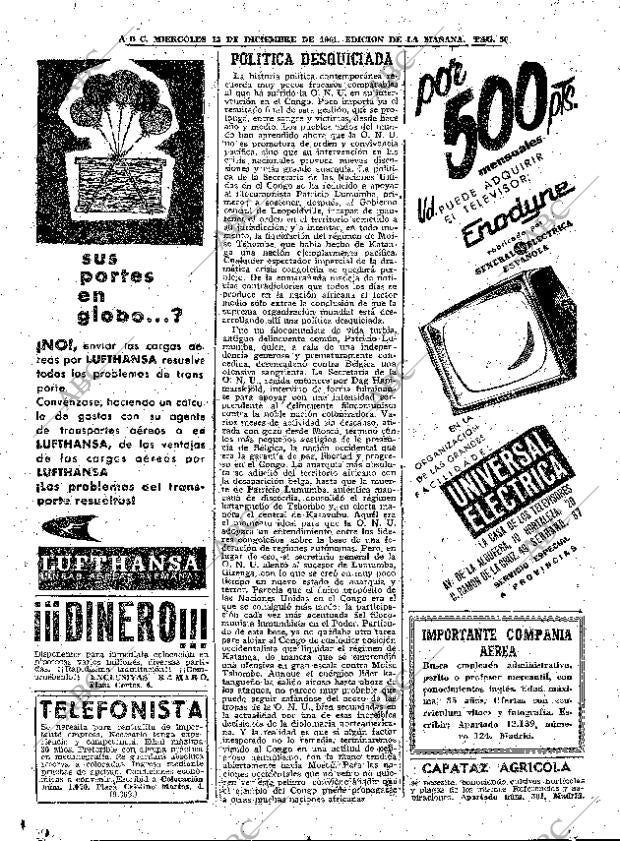 ABC MADRID 13-12-1961 página 50