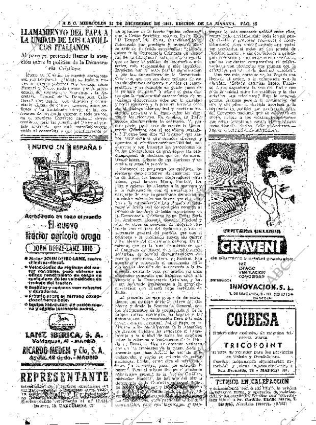 ABC MADRID 13-12-1961 página 56