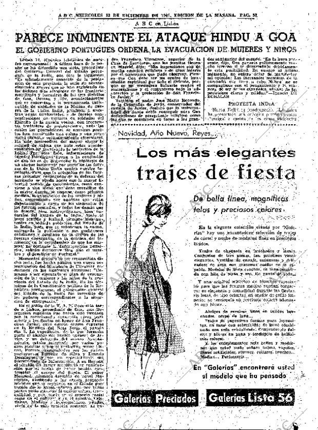 ABC MADRID 13-12-1961 página 57