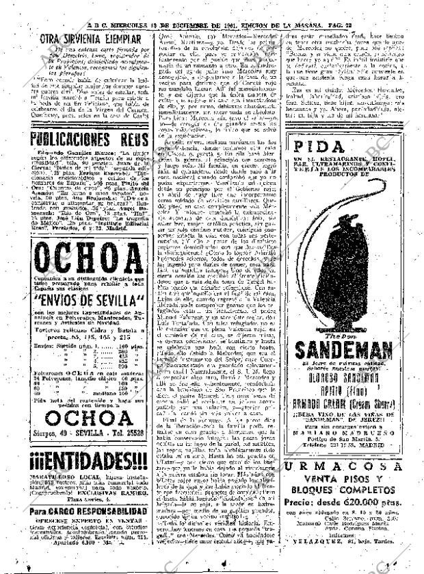 ABC MADRID 13-12-1961 página 72