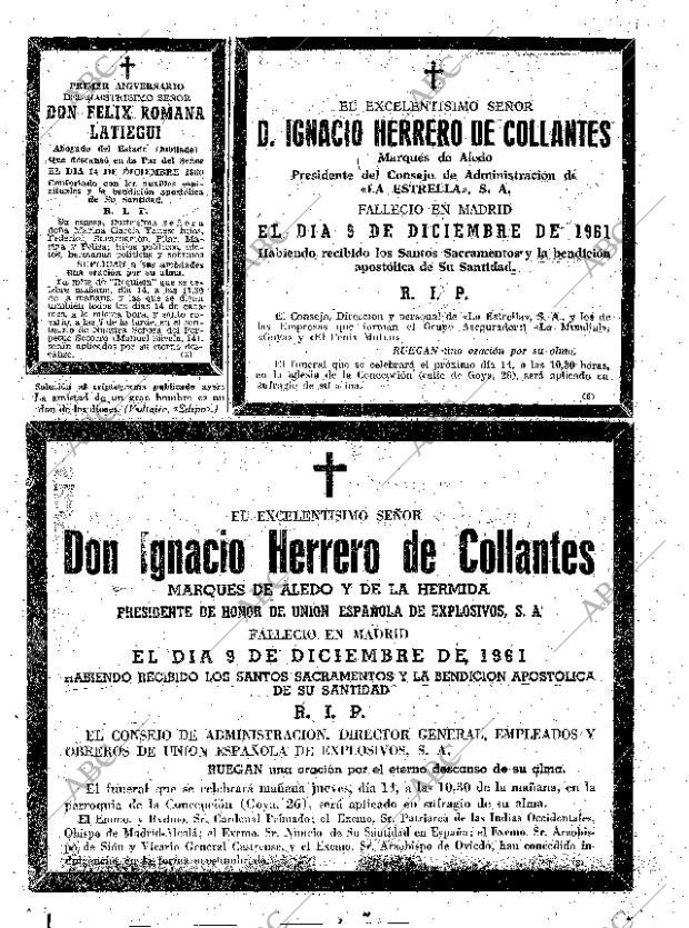 ABC MADRID 13-12-1961 página 92