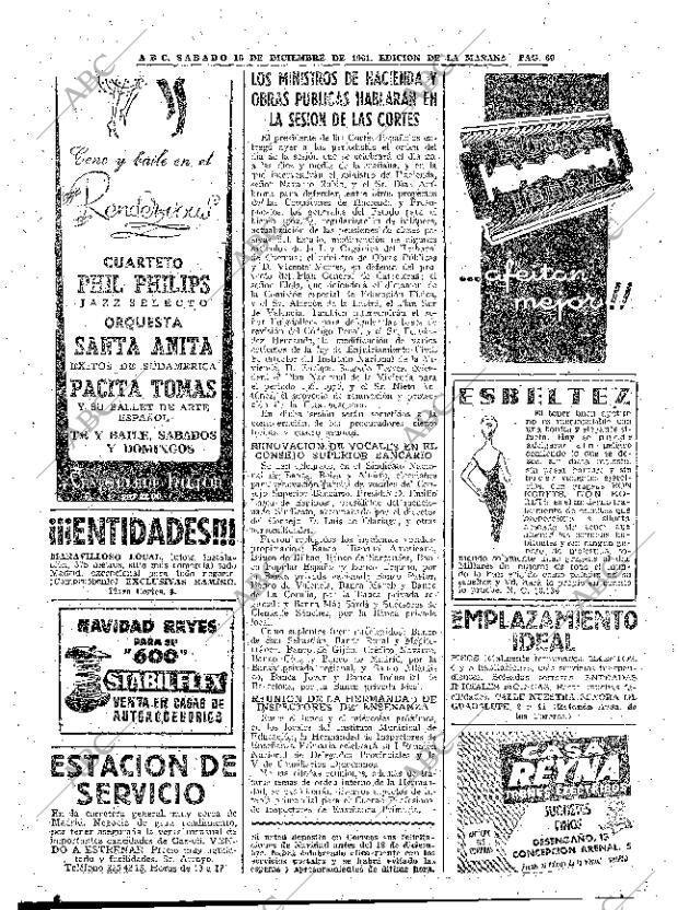 ABC MADRID 16-12-1961 página 60