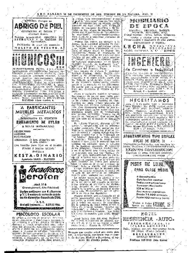 ABC MADRID 16-12-1961 página 62