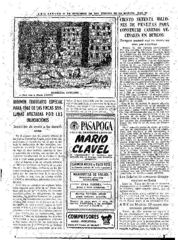 ABC MADRID 16-12-1961 página 67