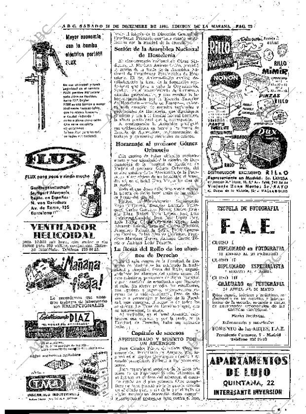 ABC MADRID 16-12-1961 página 72