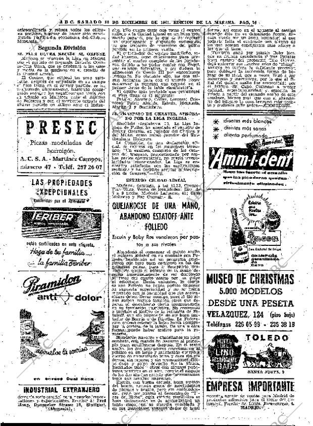 ABC MADRID 16-12-1961 página 76