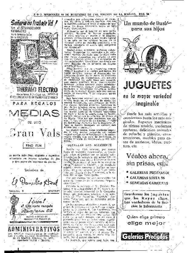 ABC MADRID 20-12-1961 página 54