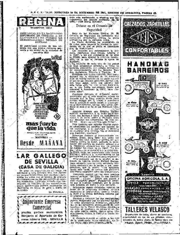 ABC SEVILLA 20-12-1961 página 42