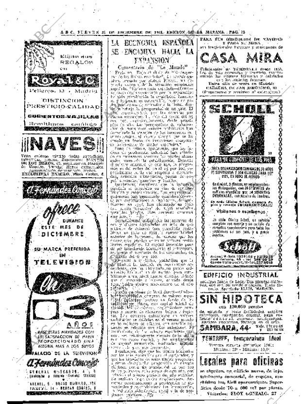 ABC MADRID 21-12-1961 página 72
