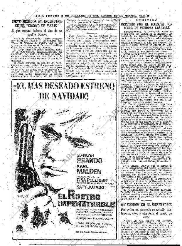 ABC MADRID 21-12-1961 página 81