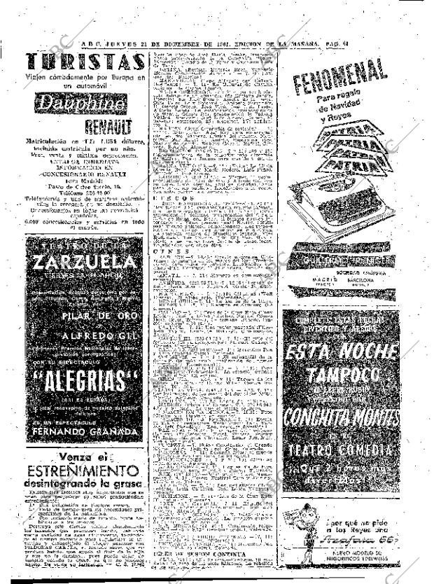 ABC MADRID 21-12-1961 página 84
