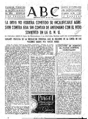 ABC MADRID 22-12-1961 página 47
