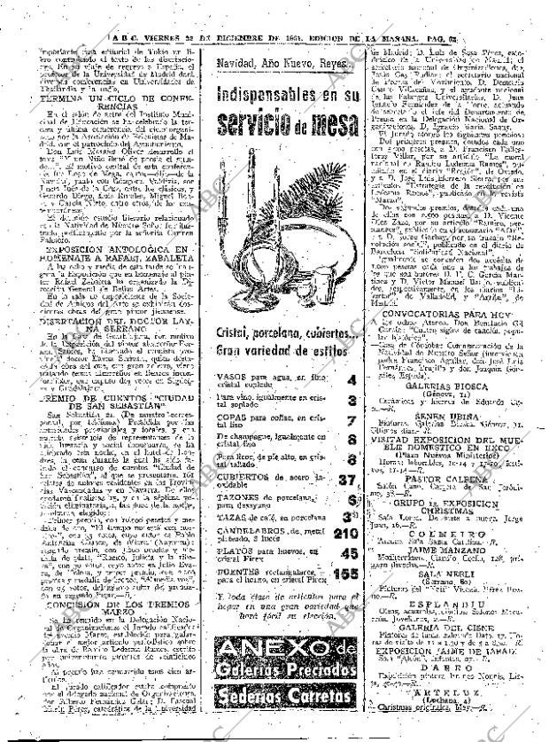 ABC MADRID 22-12-1961 página 62