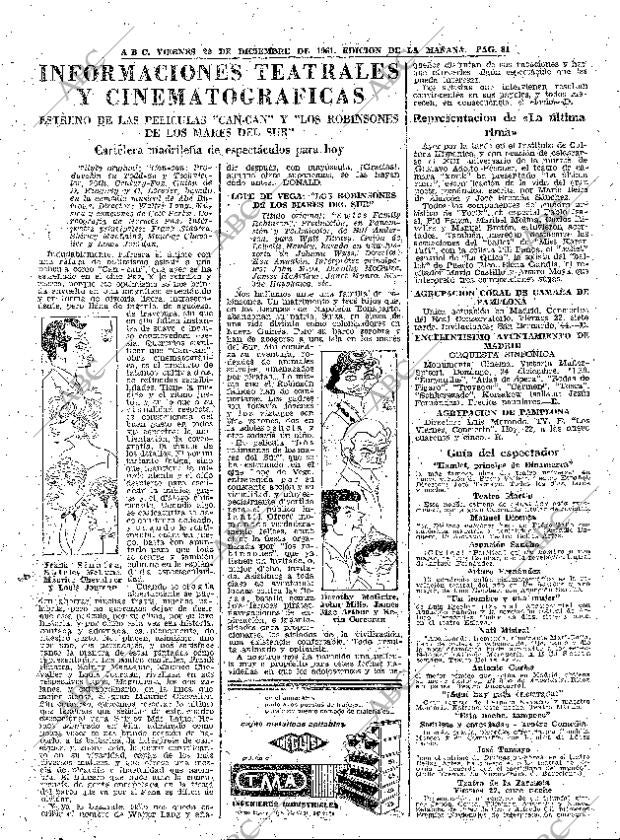 ABC MADRID 22-12-1961 página 81