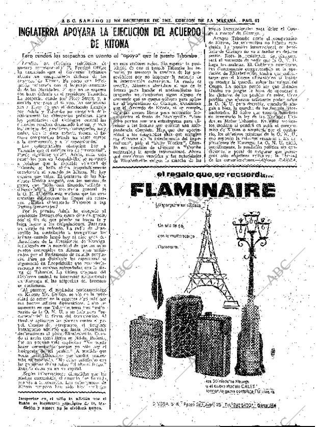 ABC MADRID 23-12-1961 página 57