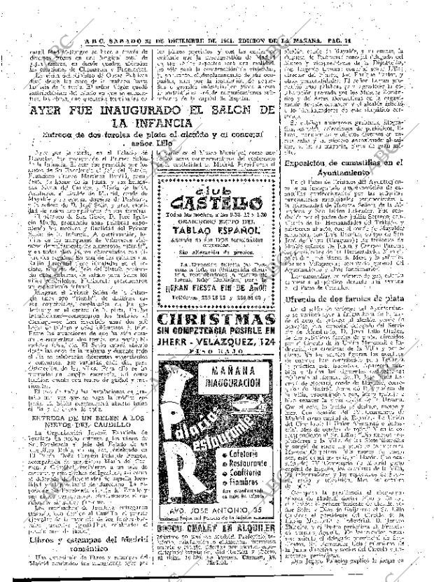 ABC MADRID 23-12-1961 página 74