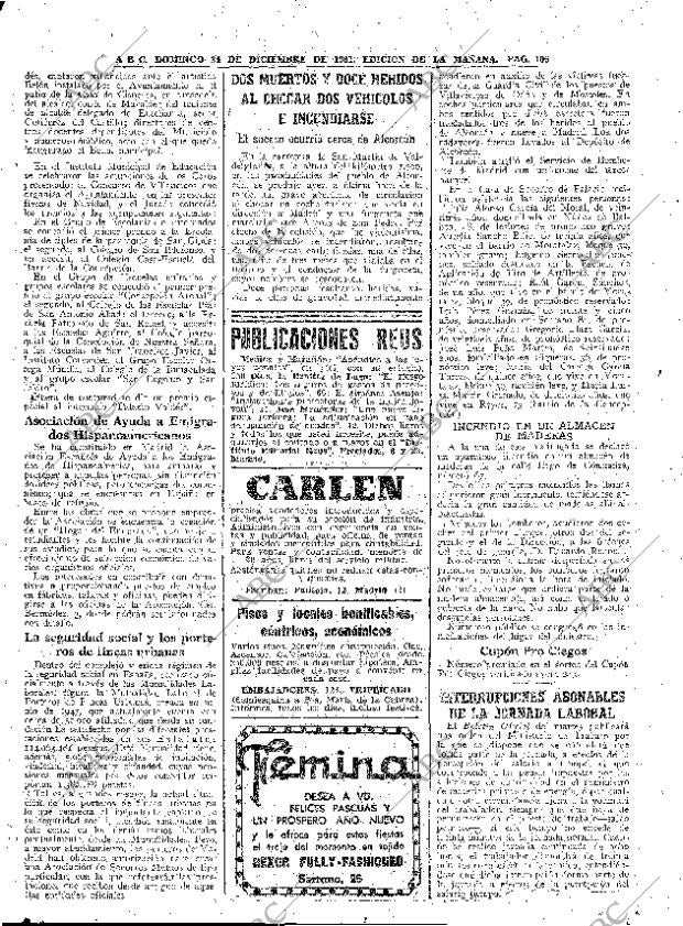 ABC MADRID 24-12-1961 página 106