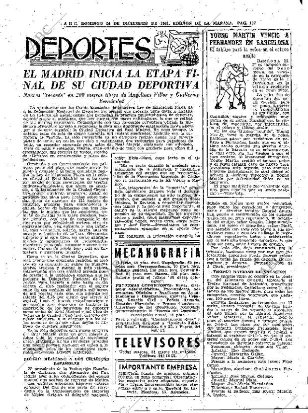 ABC MADRID 24-12-1961 página 107