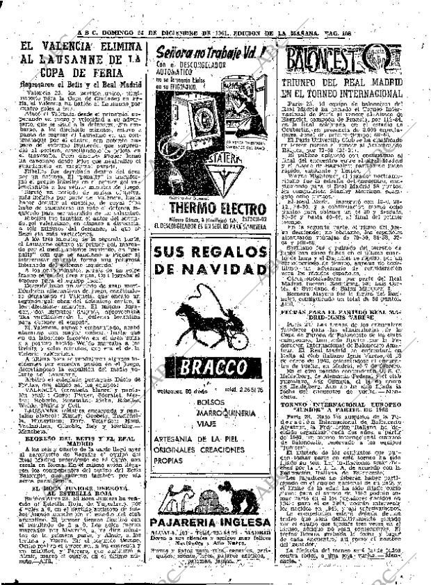 ABC MADRID 24-12-1961 página 108
