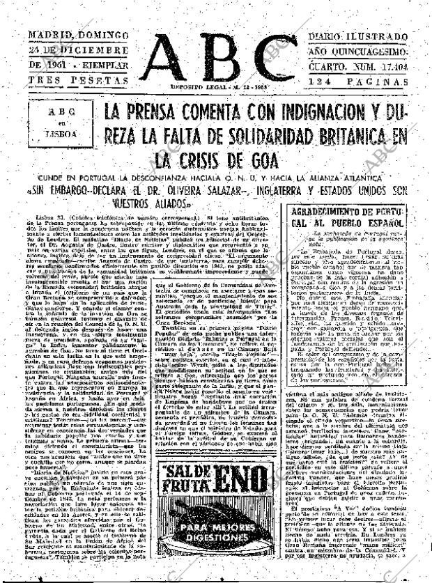 ABC MADRID 24-12-1961 página 79