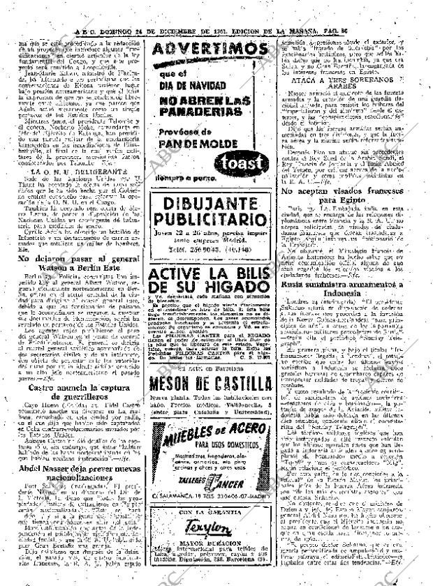 ABC MADRID 24-12-1961 página 86