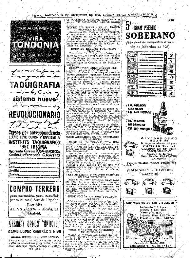 ABC MADRID 24-12-1961 página 98