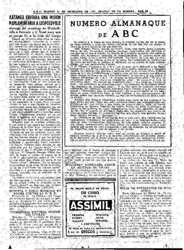ABC MADRID 26-12-1961 página 49