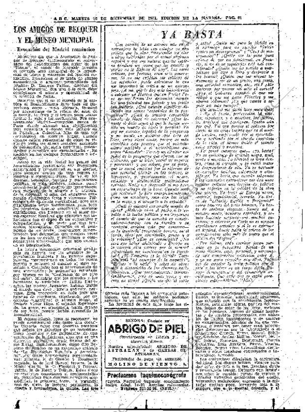 ABC MADRID 26-12-1961 página 61