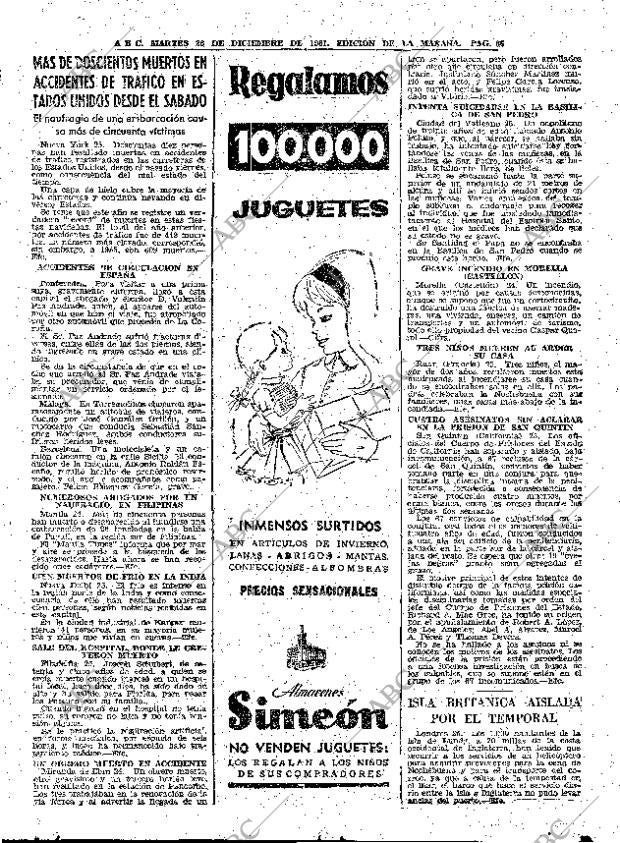 ABC MADRID 26-12-1961 página 66