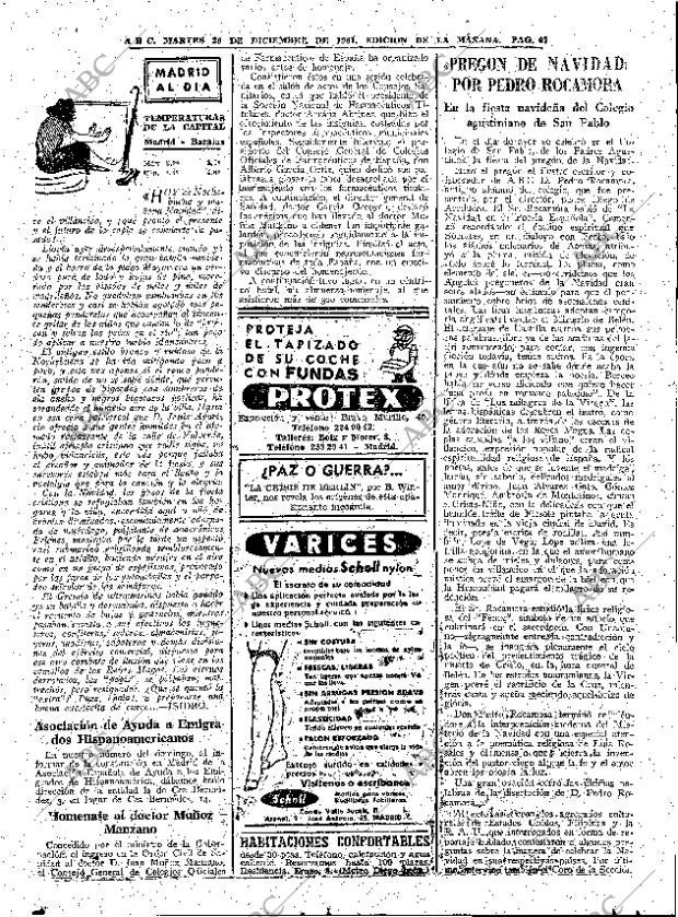 ABC MADRID 26-12-1961 página 67