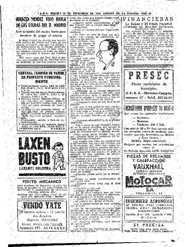 ABC MADRID 26-12-1961 página 72