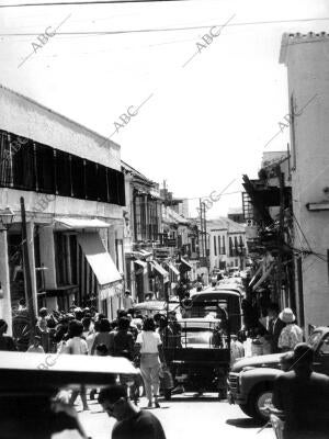 La calle san Miguel, la principal de Torremolinos (Málaga) donde Hay una...