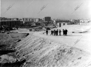 Puente de Vallecas (Madrid): nueva vía al cerro del tío Pío (1962)