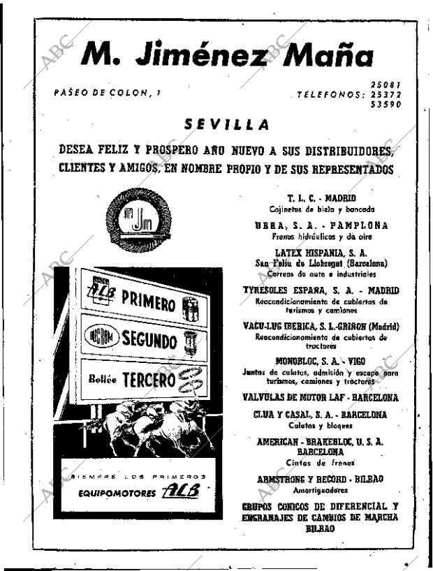 ABC SEVILLA 31-12-1961 página 57