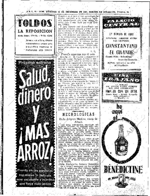 ABC SEVILLA 31-12-1961 página 78