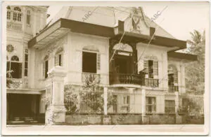 La casa del general Emilio Aguinaldo, en la que se ve el histórico balcón con...