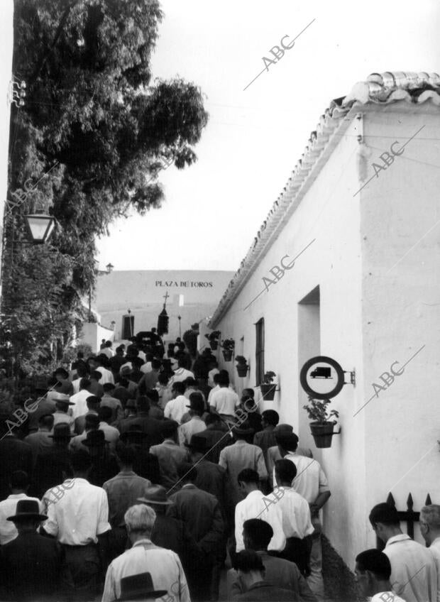 Entrada A la plaza de Toros del pueblo Mijas (Málaga)