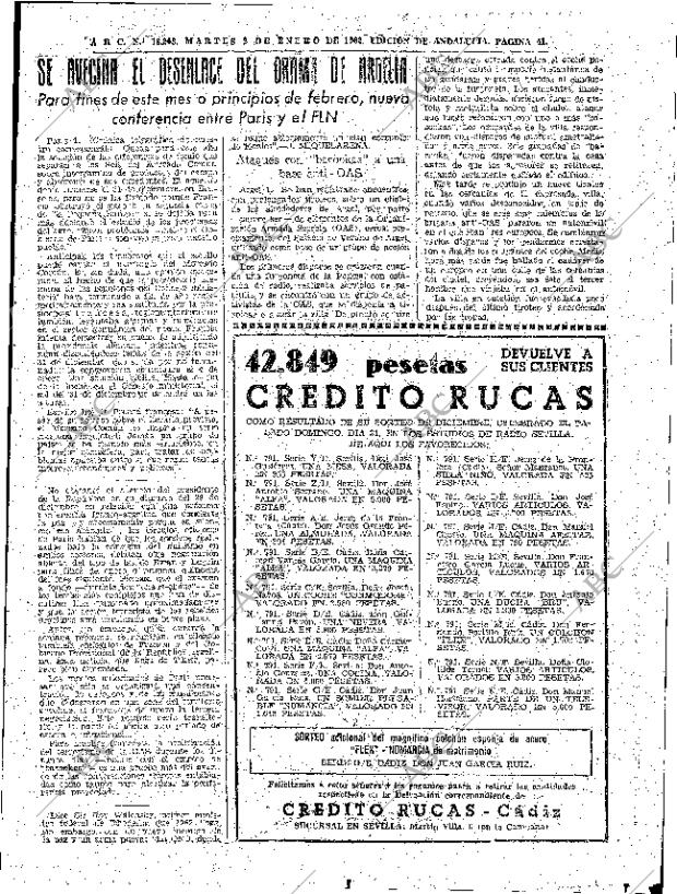 ABC SEVILLA 02-01-1962 página 41