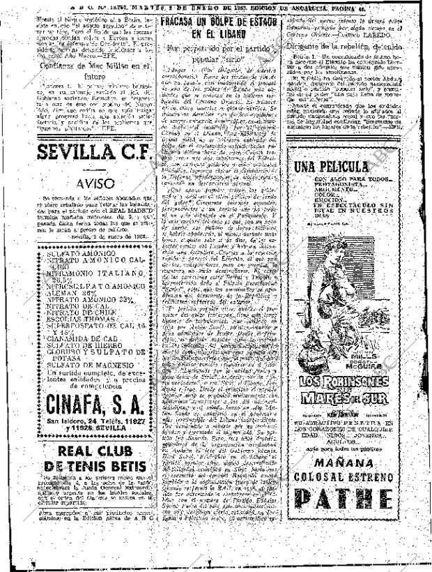 ABC SEVILLA 02-01-1962 página 46