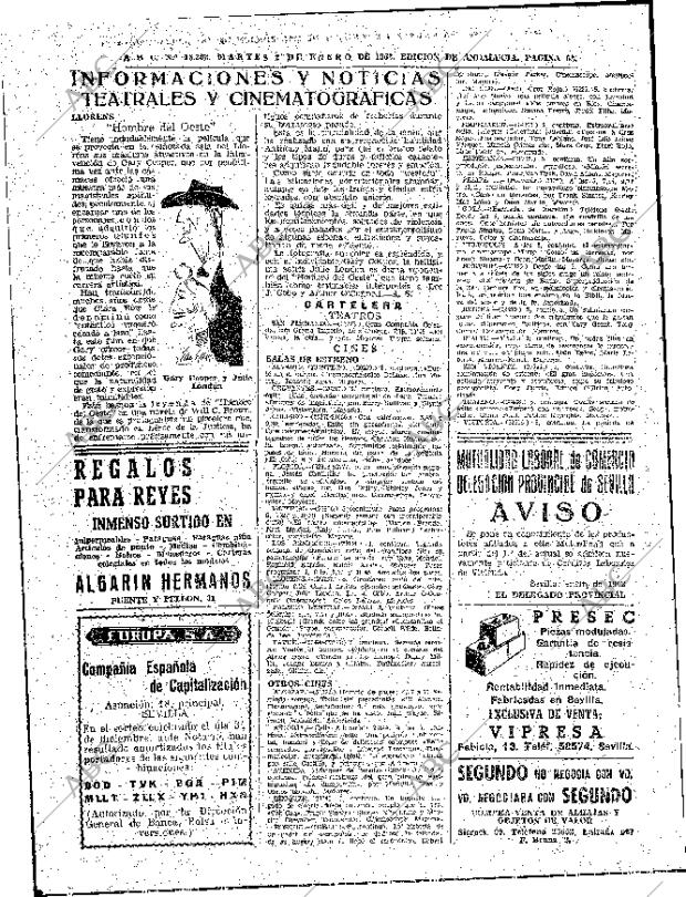 ABC SEVILLA 02-01-1962 página 58