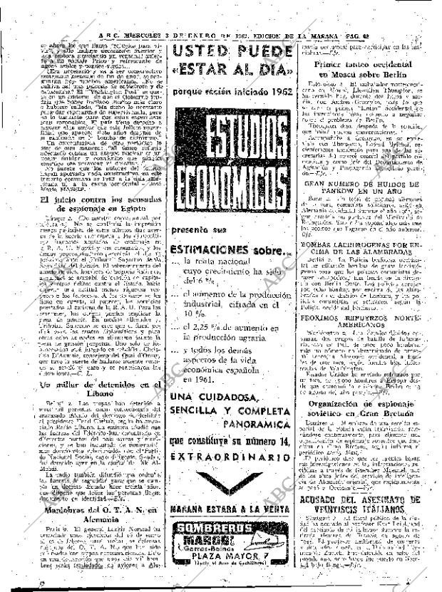 ABC MADRID 03-01-1962 página 62