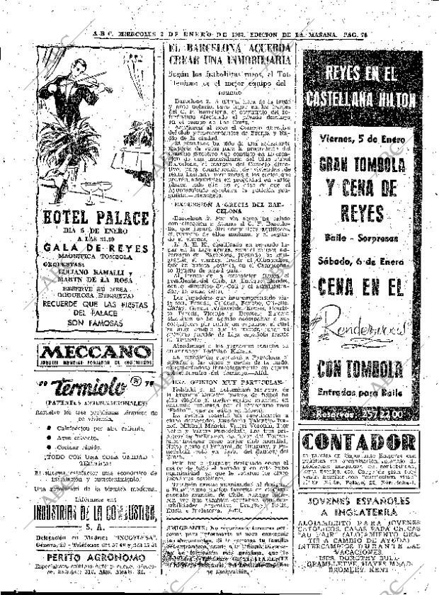 ABC MADRID 03-01-1962 página 74
