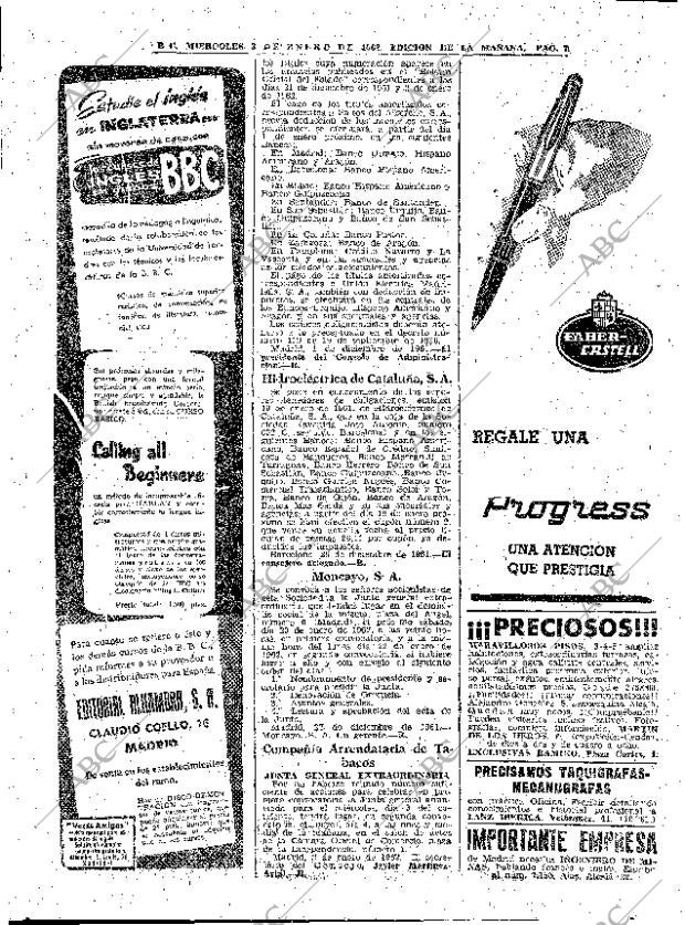 ABC MADRID 03-01-1962 página 78