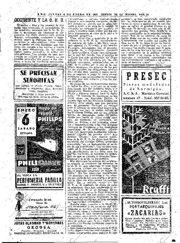 ABC MADRID 04-01-1962 página 54